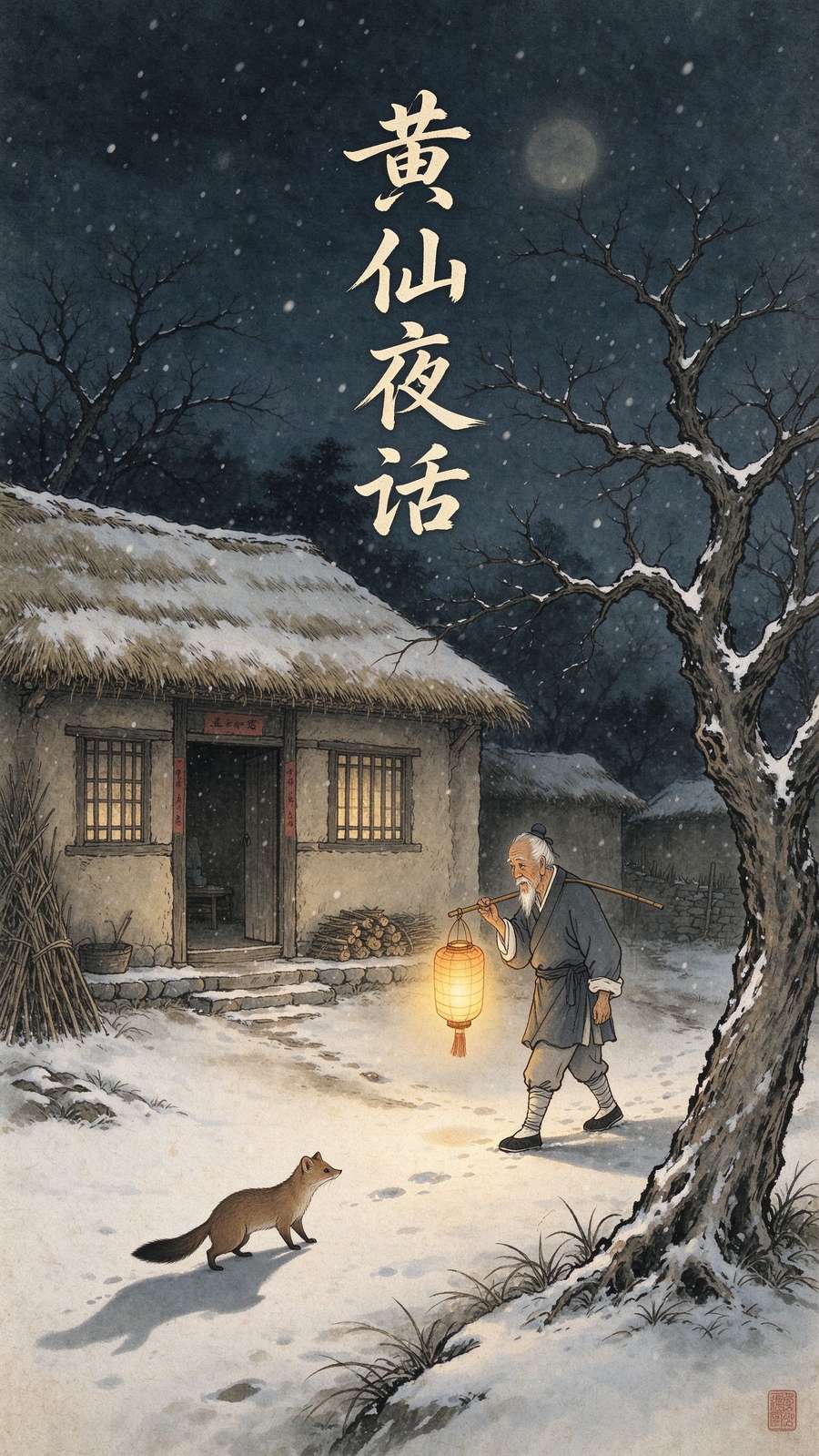 黄仙夜话样张